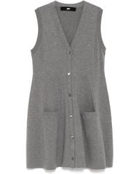 JNBY - V-Collar Sleeveless Knitted Dress - Lyst