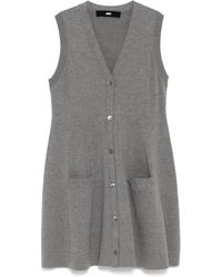 JNBY - Ärmelloses Strickkleid mit V-Kragen - Lyst