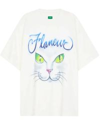 flâneur - Cats Graphic-Print T-Shirt - Lyst