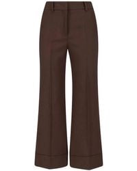 Incotex - Pressed-Crease Turned-Up-Hem Trousers - Lyst