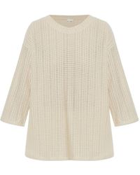 Hanro - Slv Waffle-Knit Three-Quarter-Sleeve T-Shirt - Lyst
