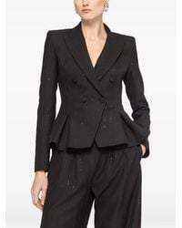 Nissa - Chaqueta A Rayas Diplomáticas Con Doble Botonadura - Lyst