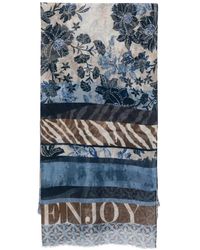 Betty Barclay - Floral Animal-Print Scarf - Lyst