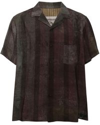 Ziggy Chen - Striped Cotton Shirt - Lyst