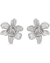 Oscar de la Renta - Flower-Knot Earrings - Lyst