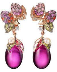 Anabela Chan - Boucles d'oreilles Pinkberry en or rose 18ct - Lyst