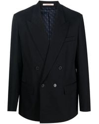 Valentino Garavani - Peak Lapels Double-Breasted Blazer - Lyst
