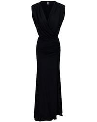 Amazuìn - Drapiertes Meghan Maxikleid - Lyst