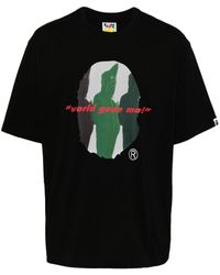 A Bathing Ape - T-shirt con stampa Shark Shinji Ape Head - Lyst
