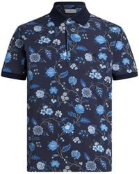 Etro - フローラル ポロシャツ - Lyst