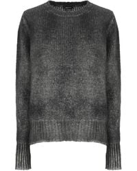 Avant Toi - Faded-Effect Ribbed-Trim Sweater - Lyst