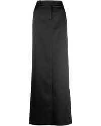 GIUSEPPE DI MORABITO - Maxi-Rok Met Satijnen Afwerking - Lyst