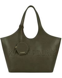 Kat Maconie - Large Brooklyn Logo-Embossed Shoulder Bag - Lyst
