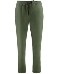 Canali - Drawstring Wool-Blend Regular Trousers - Lyst