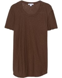 James Perse - T-shirt en coton à manches courtes - Lyst