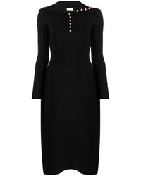 Tory Burch - Polo Sweater Ribbed-detailed Dress - Lyst