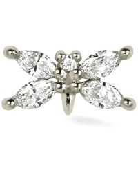 Lark & Berry - 14Kt Butterfly Diamond Stud Earring - Lyst