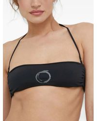 Trussardi - Logo-Print Bandeau Bikini - Lyst