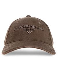 Emporio Armani - Embroidered Logo Baseball Cap - Lyst