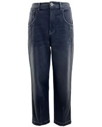 Eleventy - Contrast-Stitch Jeans - Lyst