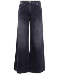 Aspesi - Faded Wide-Leg Jeans - Lyst