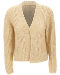 Kaos - Sequin-Embellished Open-Knit Cardigan - Lyst