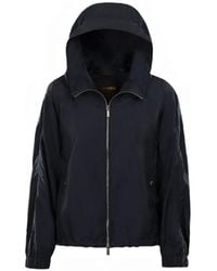 Moorer - Lumina Hooded Drawcord-Hem Jacket - Lyst