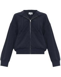 MM6 by Maison Margiela - Drawstring Zip-Up Hoodie - Lyst
