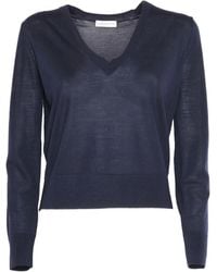 Ballantyne - Jersey de lana con cuello en V - Lyst