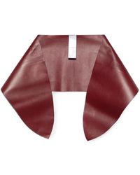Givenchy - Logo-Debossed Leather Scarf - Lyst