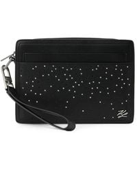 KARL LAGERFELD - K/Autograph Rhinestone Pouch - Lyst