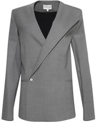 Loulou de Saison - Asymmetric-Lapel Blazer - Lyst