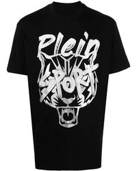Philipp Plein - Tiger-Head Short-Sleeve T-Shirt - Lyst