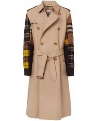 Burberry - Trench con design patchwork - Lyst