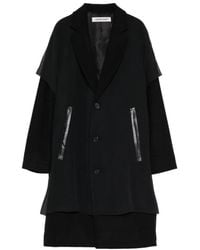 Undercover - Layered-Design V-Neck Coat - Lyst