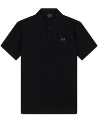 ARMANI EXCHANGE - Logo-Detail Polo Shirt - Lyst