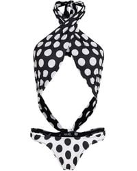 Amir Slama - Badeanzug Mit Polka Dots - Lyst