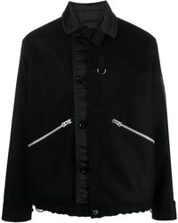 Sacai - Wool Melton Blouson Jacket - Lyst