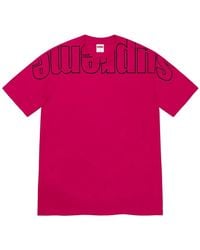 Supreme - Upside Down Logo-Print T-Shirt - Lyst