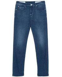 Sartoria Tramarossa - Logo-Patch Slim Jeans - Lyst