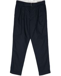 Officine Generale - Pleat-detail Tapered Trousers - Lyst
