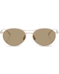 Brunello Cucinelli - Carlito B. Round-Frame Sunglasses - Lyst