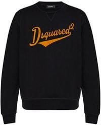 DSquared² - Flocked-Logo Sweatshirt - Lyst
