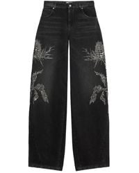 Blumarine - Verzierte Hose Mit Weitem Bein - Lyst