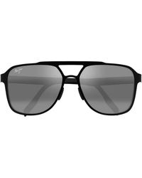 Maui Jim - 2nd Reef Sonnenbrille mit eckigem Gestell - Lyst
