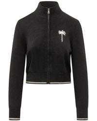 Palm Angels - Palm Tree Embroidered Sweater - Lyst
