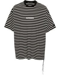 Mastermind Japan - T-shirt a righe con stampa - Lyst