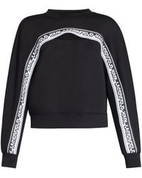 Karl Lagerfeld - Logo-tape Cut-out Sweatshirt - Lyst