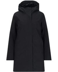 K-Way - Hooded Zipped Parka Coats - Lyst
