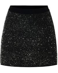 Elisabetta Franchi - Knit Skirt With Sequins - Lyst